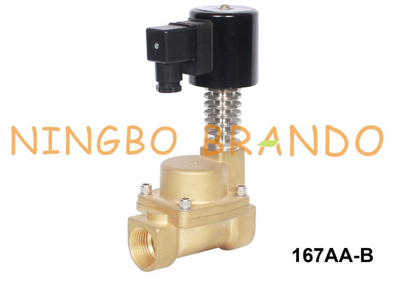 3/8 '' 1/2 '' 3/4 '' 1 '' น้ำร้อนทองเหลืองโซลินอยด์วาล์ว 12V 24V 110V 220V