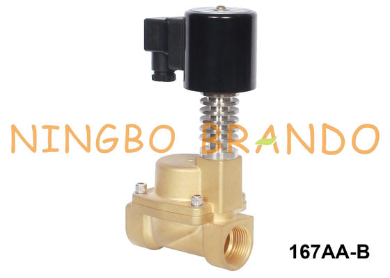 ทองเหลืองโซลินอยด์วาล์วน้ำร้อน 3/8 1/2 นิ้ว 12V 24V DC 110V 220V AC
