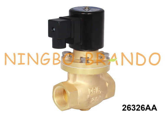 โซลินอยด์วาล์วทองเหลืองไอน้ำและน้ำร้อน 1 1/4'' 1 1/2'' 2'' 24V 220V