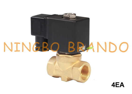 2/2 Way Diaphragm Pilot ดำเนินการทองเหลืองโซลินอยด์วาล์ว 1/4 '' 3/8 '' 1/2 ''