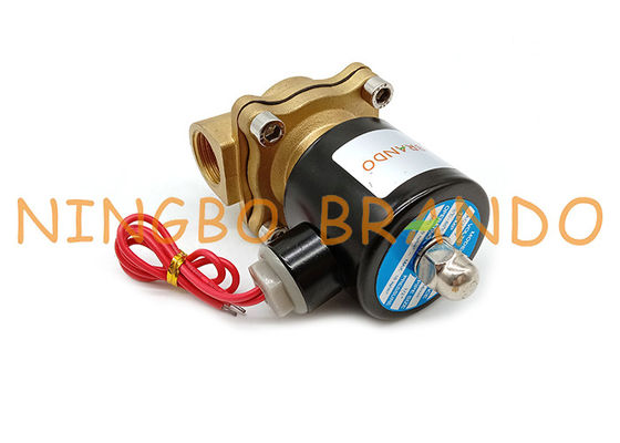 UW-15 2W160-15 1/2 '' 2/2 ทางควบคุมของไหลทองเหลืองโซลินอยด์วาล์ว