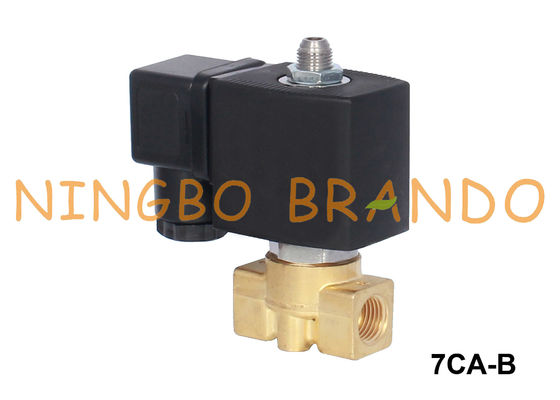 3/2 Way ทองเหลืองโซลินอยด์วาล์วสำหรับน้ำอากาศ 1/8 '' 1/4 '' 12V 24V 110V 220V