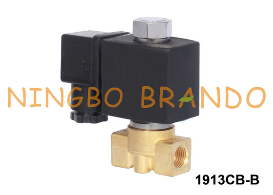 1/8 '' น้ำอากาศทองเหลืองโซลินอยด์วาล์ว 2 วิธีปกติเปิด 24V 220V