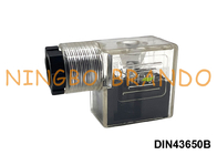 DIN43650B IP65 MPM ขั้วต่อโซลินอยด์คอยล์พร้อม LED DIN 43650 แบบฟอร์มB