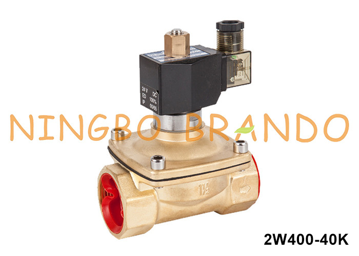 1.5'' 2 ทาง ปริมาณปกติเปิด ทองแดง วาล์วน้ํา Solenoid AC220V AC110V DC24V DC12V