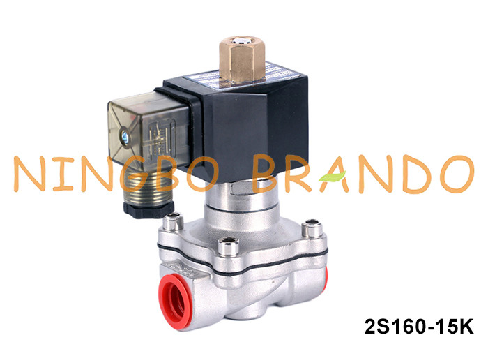 1/2'' 2 Way ปกติเปิดน้ํา สแตนเลส Solenoid วาล์ว 220V 110V 24V 12V