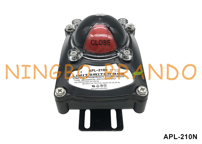 APL-210N ตัวชี้ตําแหน่งวาล์วกล่องสวิทช์ขีดจํากัดสําหรับเครื่องขับอากาศ
