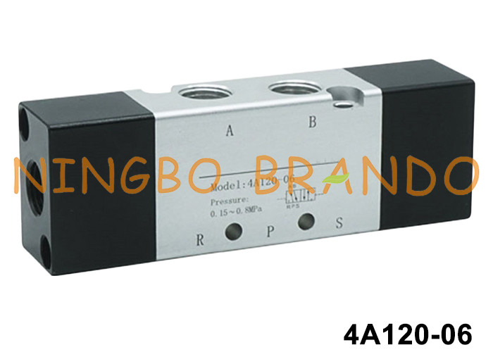 4A120-06 Airtac ประเภท Pneumatic Air Pilot Valve 5/2 Way Double Control การควบคุมแบบสองทาง