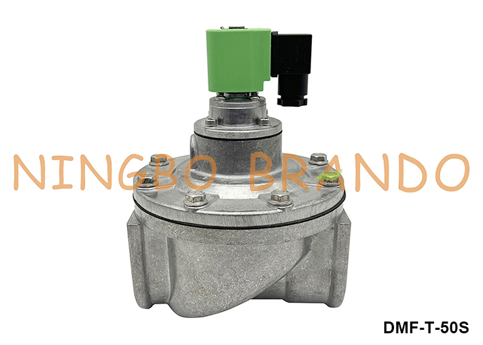 2 '' DMF-T-50S BFEC ตรงผ่านพัลส์เจ็ทวาล์วสำหรับเก็บฝุ่น