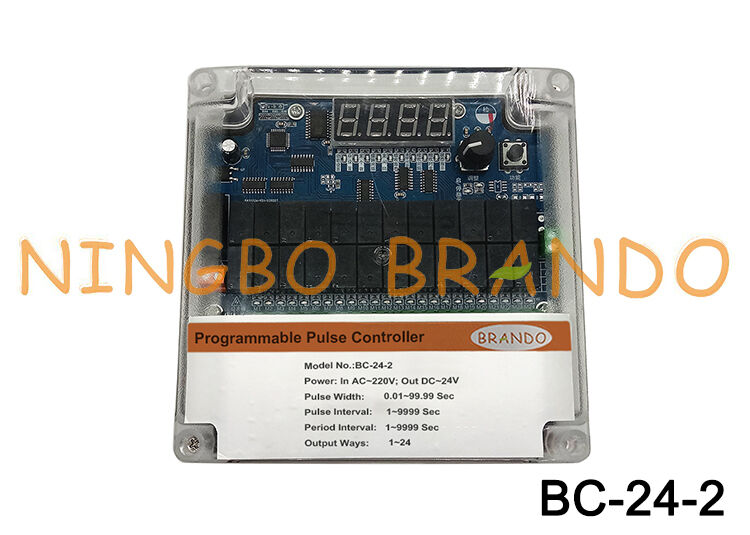 24 Lines 220VAC Input 220VAC Output Pulse Valve Controller For Dust Collector