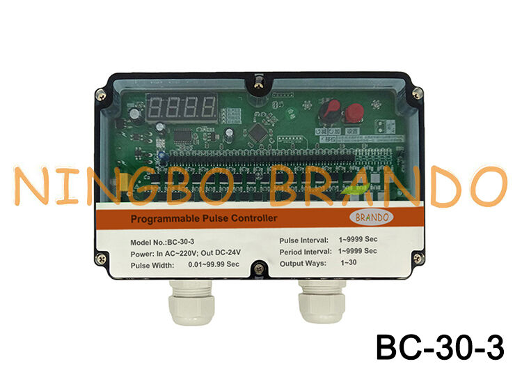 24 เส้น AC220V Input DC24V Output Pulse Valve Timer Controller สําหรับเครื่องเก็บฝุ่น