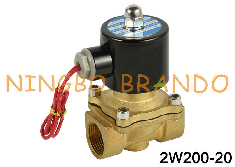 2W200-20 3/4'' Brass Solenoid Valve 2/2 Way Normally Closed 24V 110V 220V
