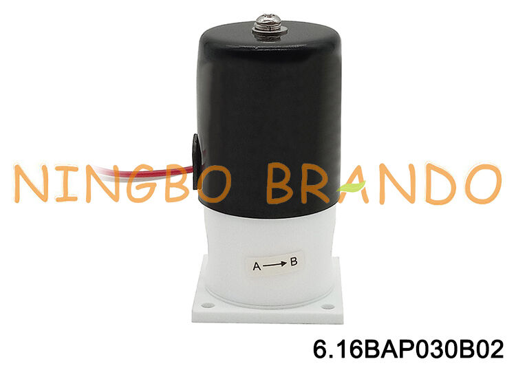 1/4'' PTFE Solenoid Valve For Acid Alkali Corrosion Resistance Isolation