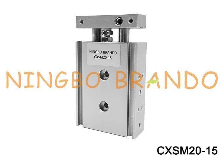 SMC ประเภท CXSM20-15 cyl ท่องเที่ยว Dual Rod กระบอกสูบนิวเมติก 20 มม.เจาะ 15 มม.