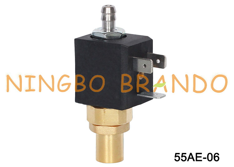 2-Way NC 1/8 ''ทองเหลืองโซลินอยด์วาล์วสำหรับเครื่องชงกาแฟเอสเปรสโซ 230V 240V
