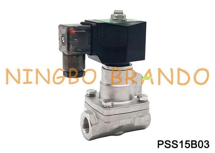 3/8'' 2 Way NC Stainless Steel High Temperature Solenoid for Steam Hot Water