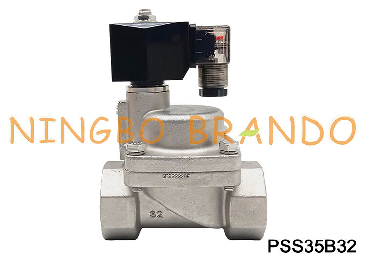 1-1/4'' Inch Steam Solenoid Valve 2/2 Way Pilot Perated High Temperature