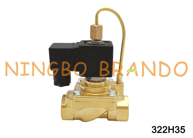 G1 / 2 นิ้วปกติเปิดโซลินอยด์วาล์ว 40bar Parker Type 322H35 AC220V