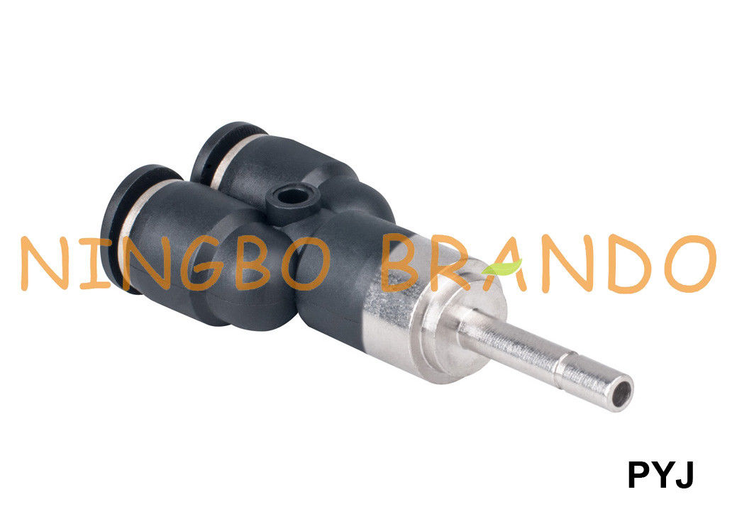 PYJ Plug-In Y ประเภทอุปกรณ์ท่อลมพลาสติก 1/8 '' 1/4 '' 3/8 '' 1/2 ''