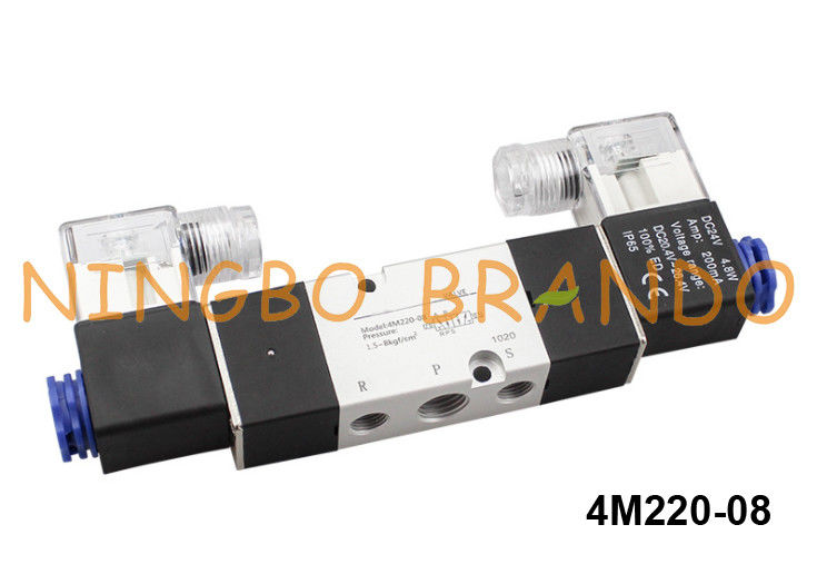 4M220-08 Airtac ประเภท Namur Solenoid Valve 5 ทาง 2 ตำแหน่ง