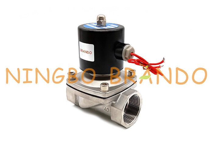 2S400-40 SUW-40 1-1 / 2 '' 1.5 '' นิ้ว NC โซลินอยด์วาล์วสแตนเลส