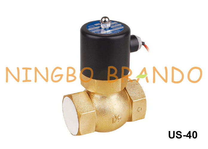2L-40 US-40 Uni-D Type โซลินอยด์วาล์วทองเหลืองไอน้ำ 1 1/2 '' 24V 220V