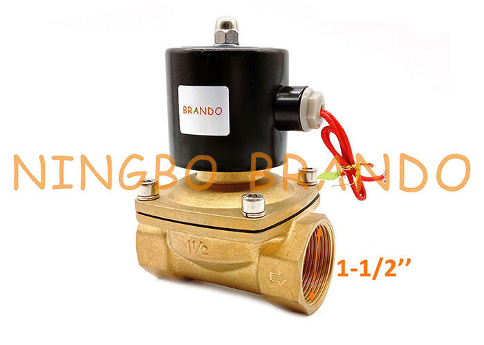 UW-40 2W400-40 1-1/2 '' 2/2 Way NC วาล์วควบคุมการไหลกึ่งไดอะแฟรม
