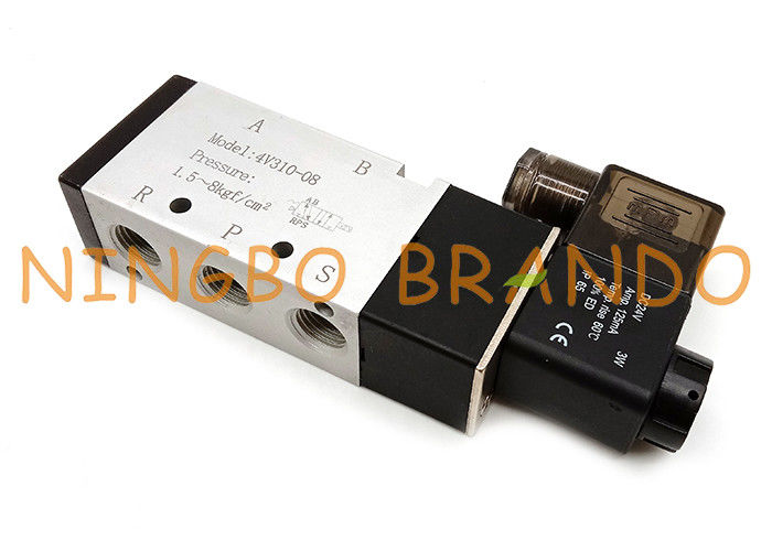 Airtac Type 4V310-08 ขดลวดเดี่ยว 5/2 ทางนิวเมติกโซลินอยด์วาล์ว