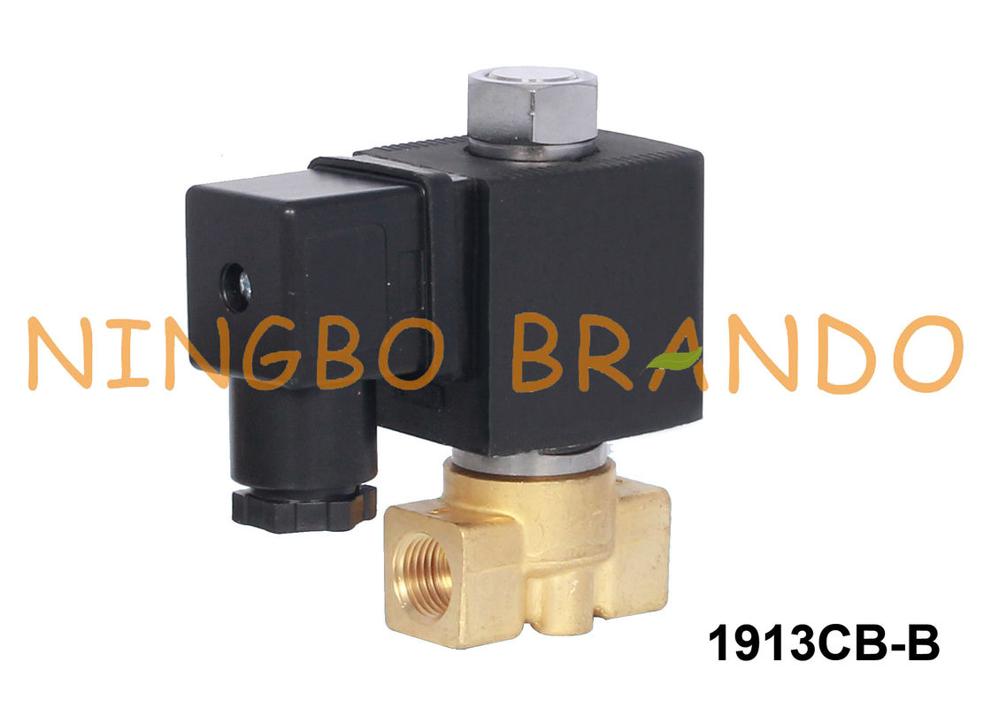 2 วิธีปกติเปิดทองเหลืองโซลินอยด์วาล์วน้ำอากาศ 1/4 '' 24VDC 220VAC