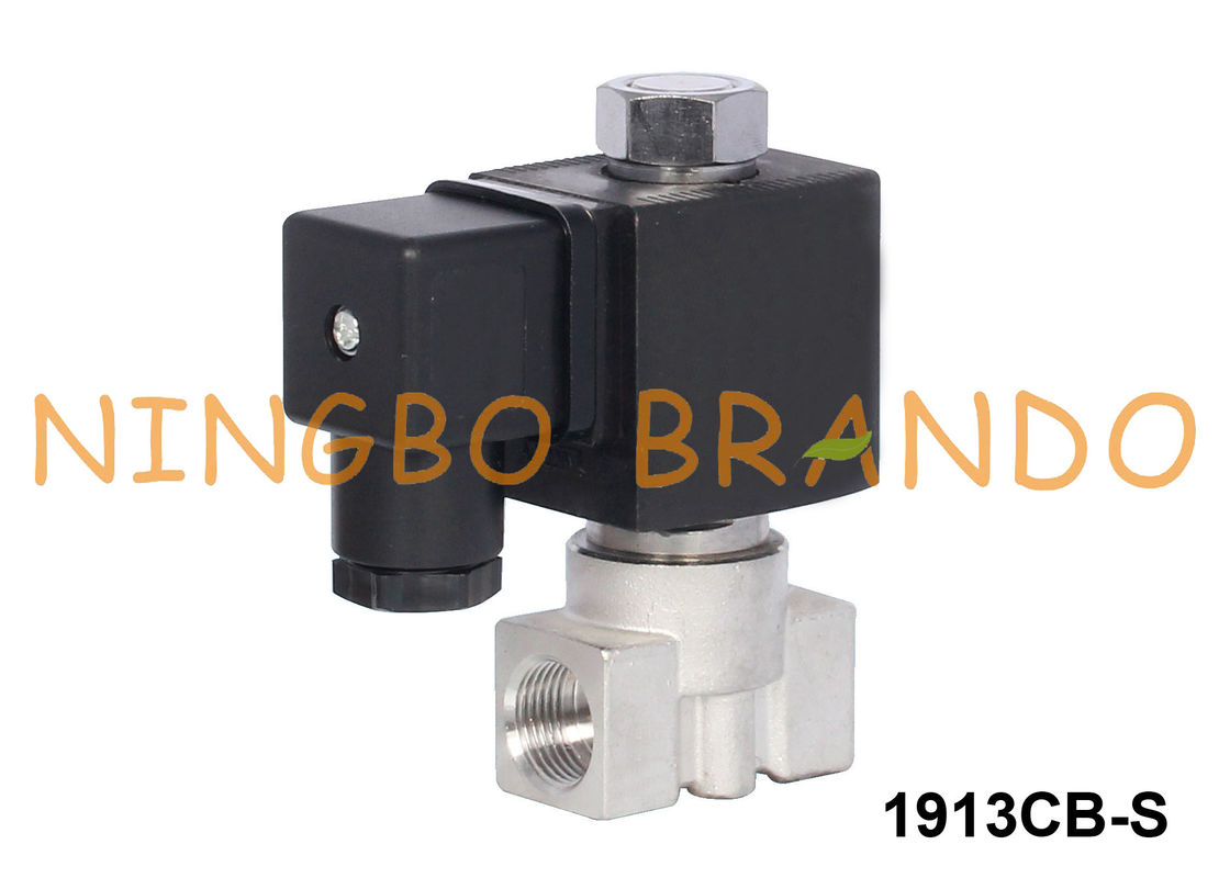 2 วิธีปกติเปิดสแตนเลสโซลินอยด์วาล์วน้ำอากาศ 1/8 '' 24V 220V
