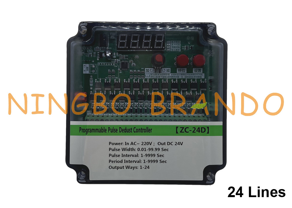 24 Lines Dust Collector Sequential Timer Controller สำหรับ Pulse Jet Valve