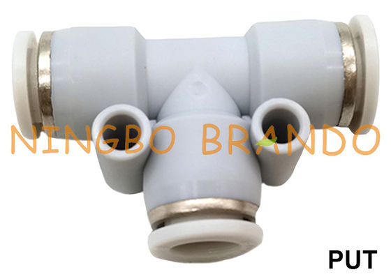 PUT 3 Way Union Tee T ชนิด Push In Tube ข้อต่อท่อลม 1/8'' 1/4'' 3/8'' 1/2''