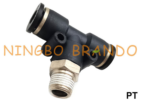 PT-G T รูปร่างสาขาชายทีกดในการเชื่อมต่ออุปกรณ์ท่อลม