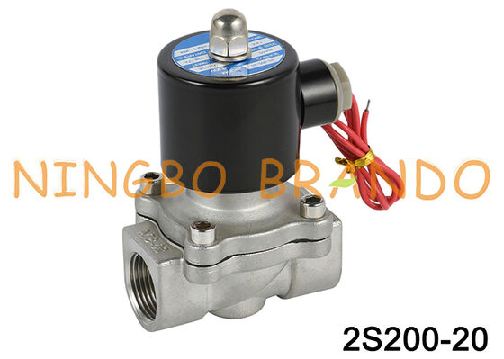 2S200-20 3/4'' 2/2 Way ปริมาณปิดน้ําสแตนเลสซอลีนอยด์วาล์ว