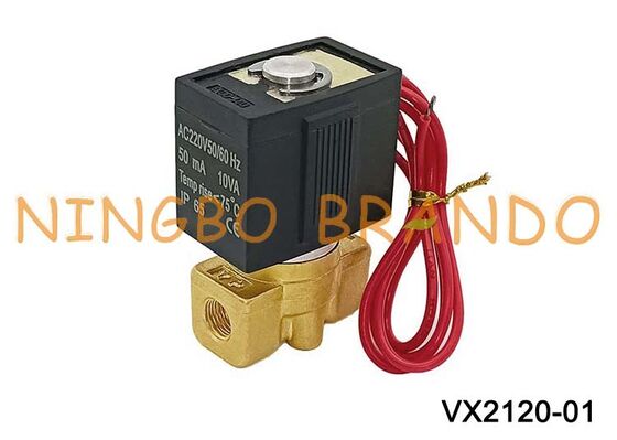 SMC ประเภท VX2120-01 โซลินอยด์วาล์ว 2 ทางควบคุมโดยตรง 1/8 '' AC220V DC24V