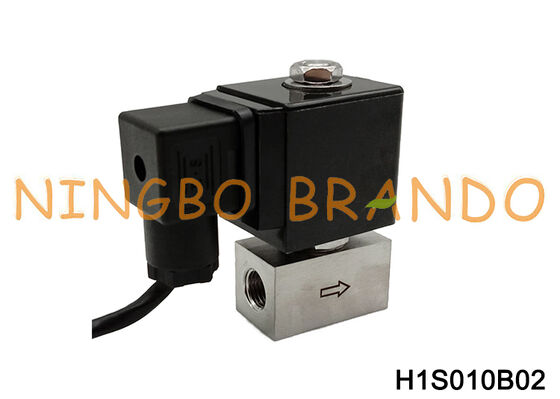 โซลินอยด์วาล์วสแตนเลสแรงดันสูง 1/4 '' นิ้ว 200 บาร์ 300 บาร์