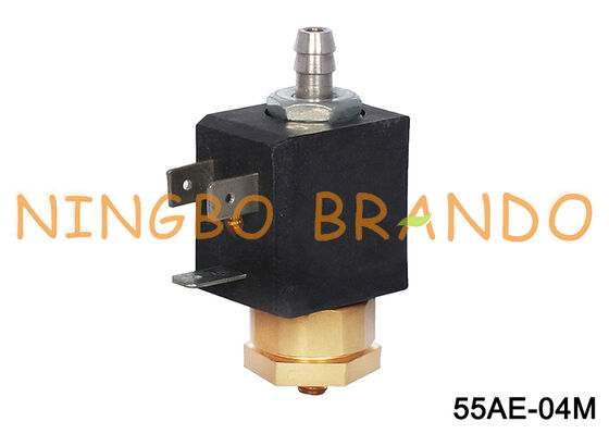 M5 พอร์ต 2 ทางโซลินอยด์วาล์วทองเหลืองสำหรับเครื่องชงกาแฟ Schaerer DC24V AC220V