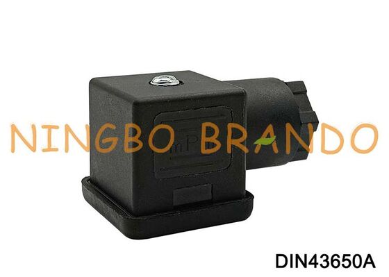 DIN43650A ขั้วต่อคอยล์โซลินอยด์ 18 มม. 3 PIN DIN 43650 ประเภท A