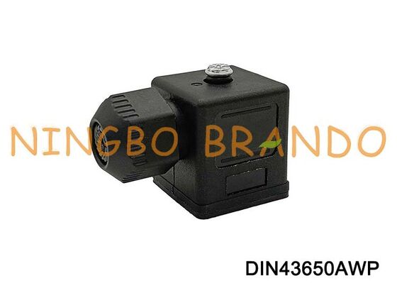 DIN43650A ขั้วต่อคอยล์โซลินอยด์วาล์วกันน้ำ IP67