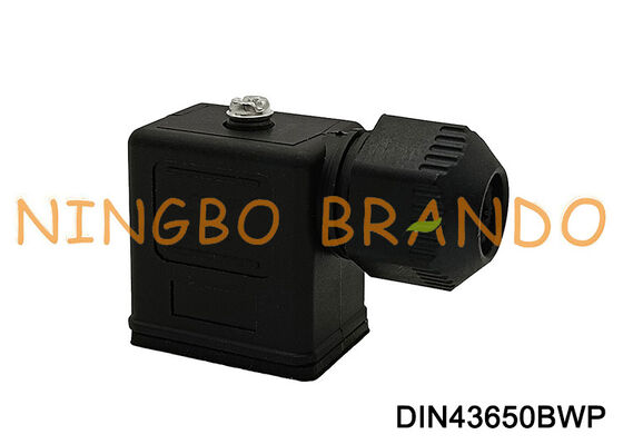 DIN43650B ขั้วต่อคอยล์โซลินอยด์วาล์วกันน้ำ IP67 DIN 43650 แบบฟอร์ม B