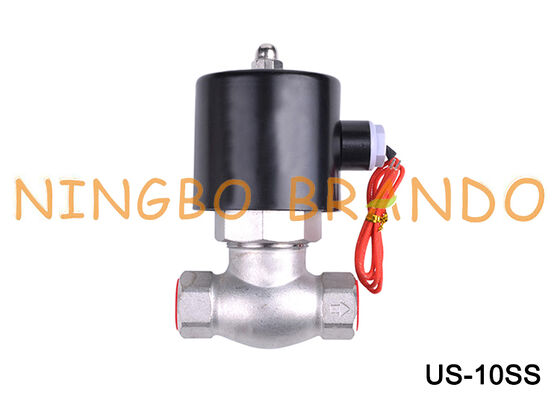 ไอน้ำโซลินอยด์วาล์ว US-10 2L-10 3/8 ''สแตนเลสโซลินอยด์วาล์ว 24V 220V