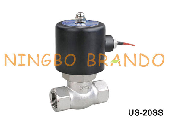 โซลินอยด์วาล์วไอน้ำสแตนเลส 3/4 '' ประเภท UNI-D US-20 24VDC 220VAC