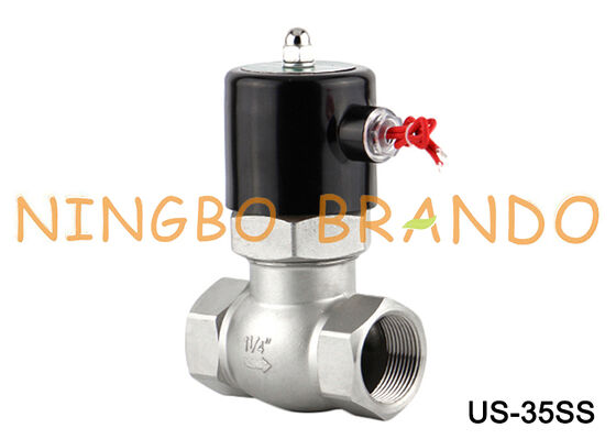 ไอน้ำโซลินอยด์วาล์ว US-35 2L-35 1-1/4 ''สแตนเลสโซลินอยด์วาล์ว 24V 220V