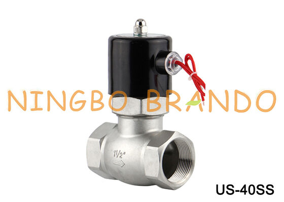 UniD Type US-40 โซลินอยด์วาล์ว 1-1/2 '' 2/2 ทางสแตนเลสปิดปกติ
