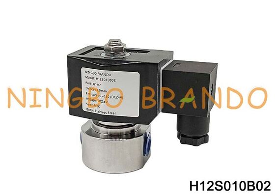500 บาร์แรงดันสูงสแตนเลสโซลินอยด์วาล์ว 1/4 '' 220V 110V 24V 12V