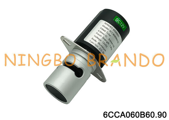 2-Way NC อลูมิเนียมโซลินอยด์วาล์วหยิก วาล์วควบคุมด้วยท่อ AC220V DC24V