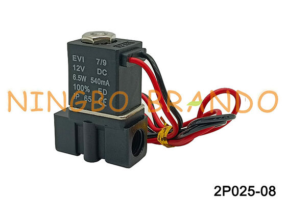 2P025-08 1/4 '' โซลินอยด์วาล์วปิดตามปกติ 2 ทาง 2.5 มม. วาล์วทำหน้าที่โดยตรง