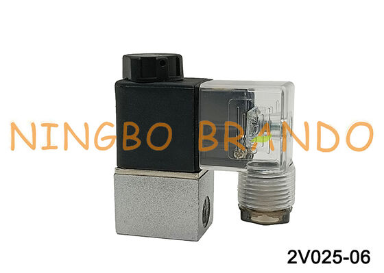 AirTAC ประเภท 2V025-06 2/2 ทางโซลินอยด์วาล์วทำหน้าที่โดยตรง 12V/24V/110V/220V