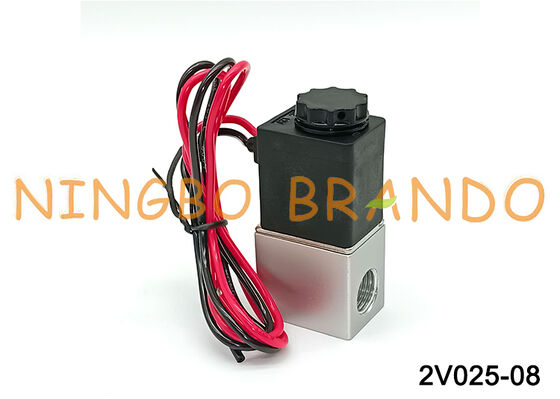 ไฟฟ้านิวเมติกโซลินอยด์วาล์ว 2V025-08 12V/24V/110V/220V Flying Leads