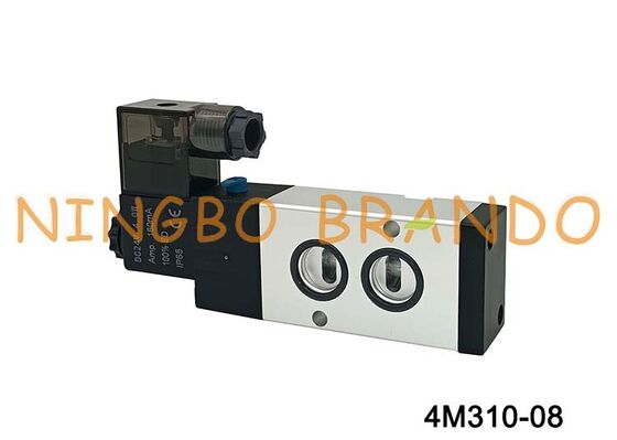 AirTAC ประเภท 4M310-08 โซลินอยด์วาล์ว 5/2 ทางนิวเมติกวาล์วควบคุมทิศทาง